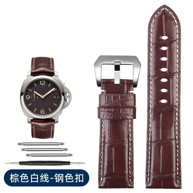 Leather Watch Strap Fit For Panerai1950 Series PAM00321 PAM01313 Men's Watchband