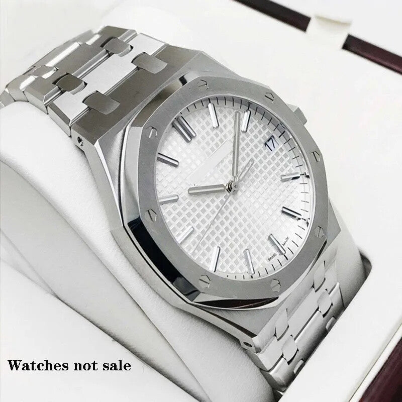 316L Steel Watch Strap for AP Royal Oak 15400 26331 15500 26mm 28mm Silver Band