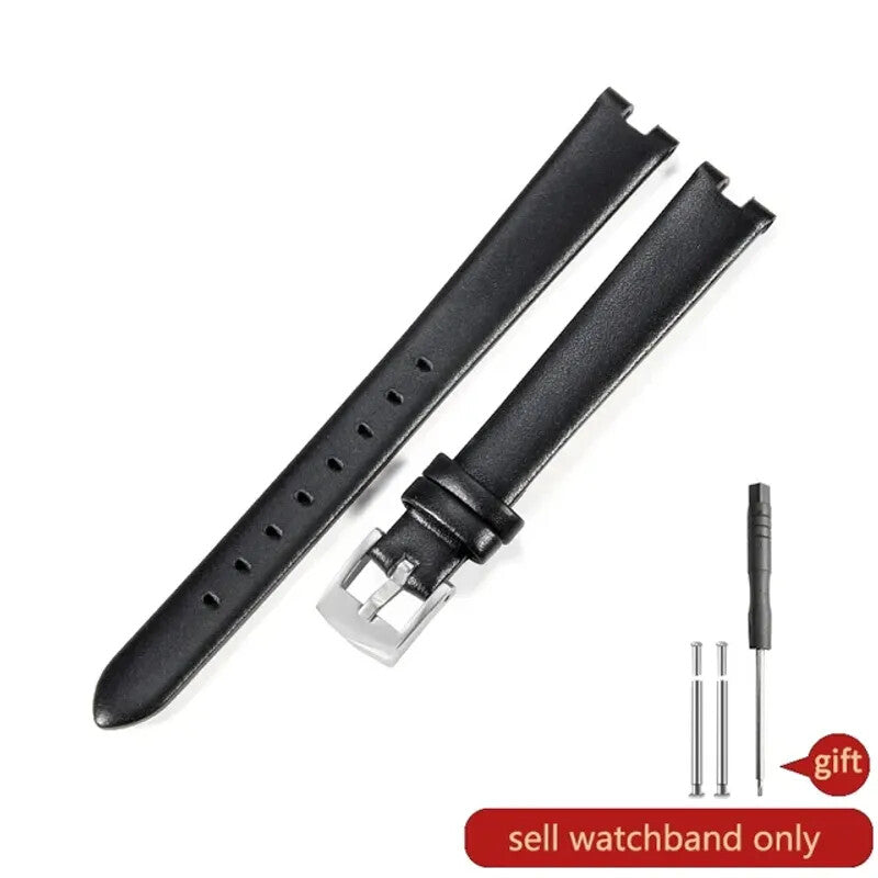 Leather Watchbands For GC Gucci YA1414 YA1415 Elastic Comfortable Concave Strap