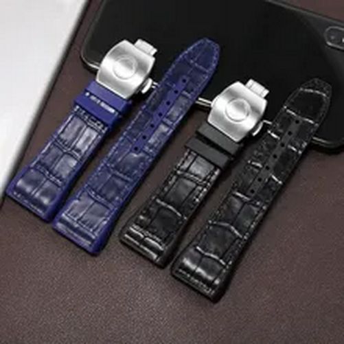 Genuine Leather Nylon Watchband Fit For Franck Muller V45 Series 28mm Straps
