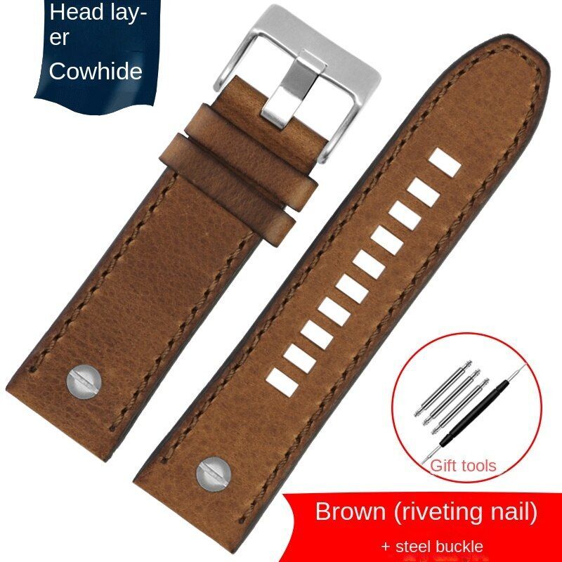 Genuine Leather Watch Strap Fit For Diesel DZ7413 DZ4318 DZ4343 DZ4323 DZ4476