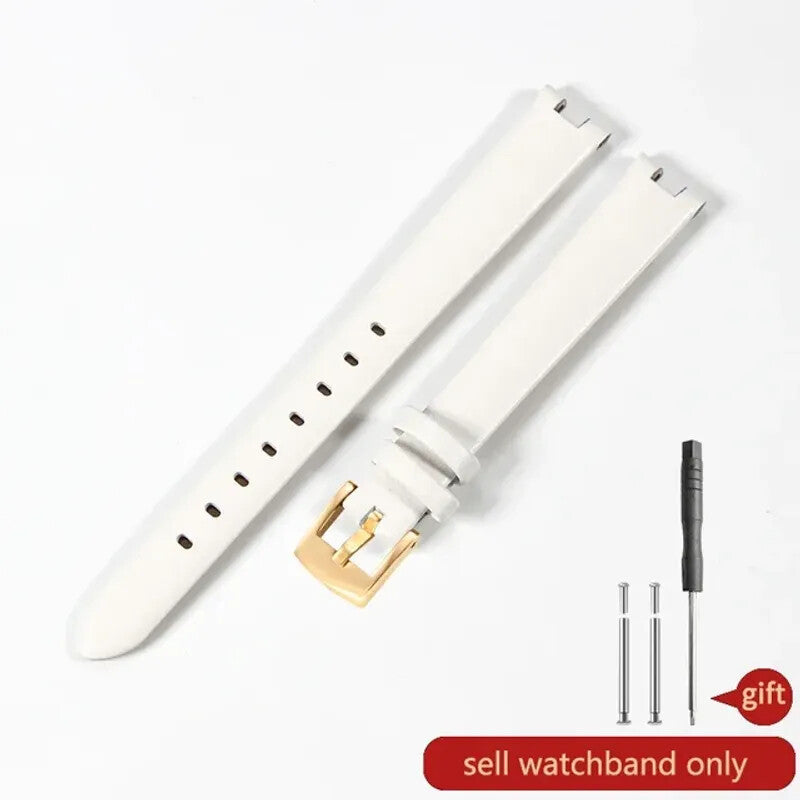 Leather Watchbands For GC Gucci YA1414 YA1415 Elastic Comfortable Concave Strap