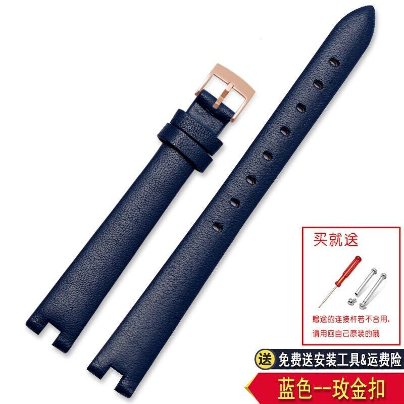 Leather Watch Strap For Gucci Ya141501 Ya141401 Series Notch Bracelet 12mm 14mm