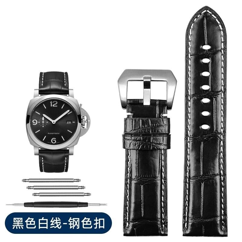 Leather Watch Strap Fit For Panerai1950 Series PAM00321 PAM01313 Men's Watchband