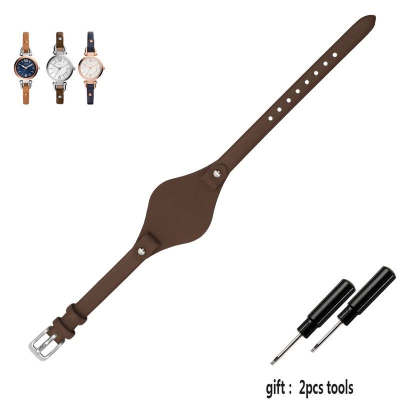 Genuine Leather Watchband Fit For Fossil ES3077 ES2830 ES3262 ES3060 Watch Strap