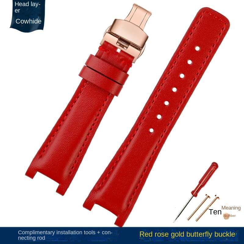 Genuine Leather Watchbands Fit For Gucci YA1332 YA1333 YA1335 Series Watch Strap
