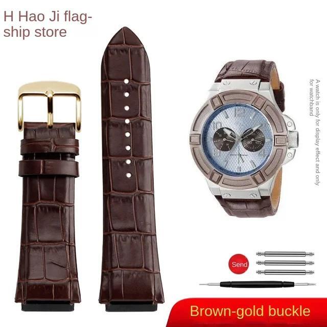 Genuine Leather Watchband For GUESS W0040G3 W0247G3 W0040G7 Series Strap 22mm