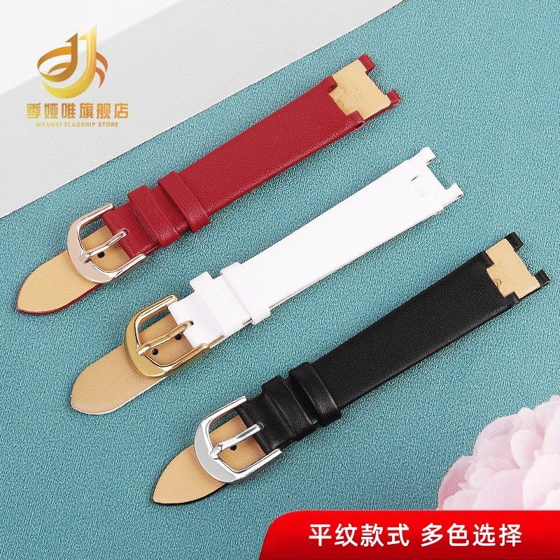Genuine Leather Watchbands Fit for VSPCD2217 VSP490118 VAN050016 Watch Strap