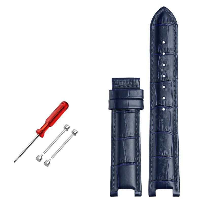 Genuine Leather Watch Strap Fit For GC 22x13mm 20x11mm Notched Wristwatches Band
