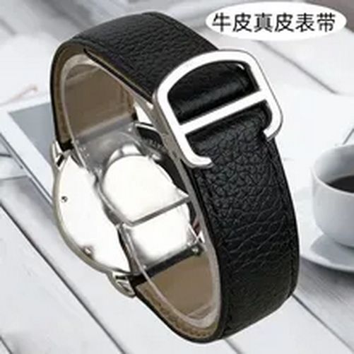 Genuine Leather Watch Strap Fit For Cartier SANTOS Tank Solo 16mm 18mm 20mm 23mm