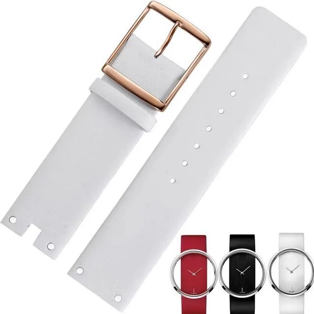 Leather Watchbands Fit For Calvin Klein CK K94231 K9423101 Series Watch Strap