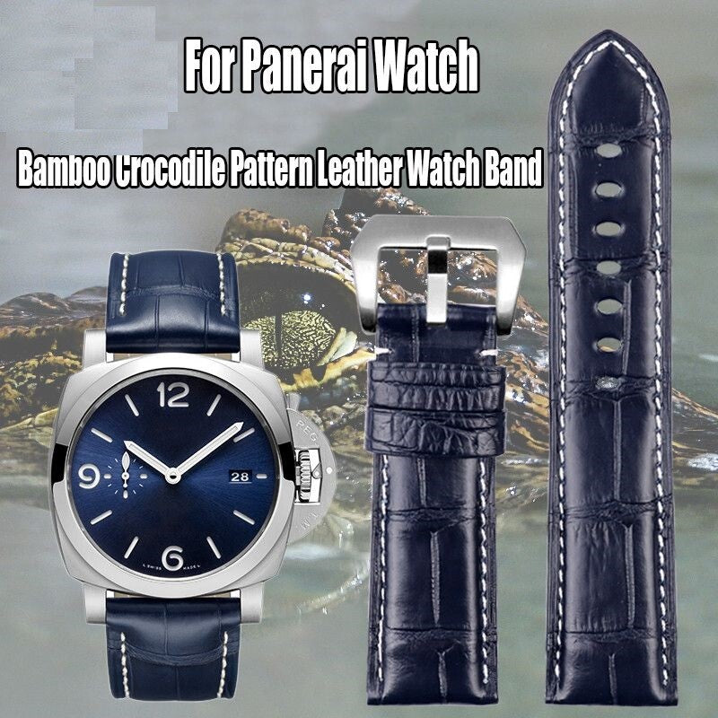 Leather Watch Strap Fit For Panerai1950 Series PAM00321 PAM01313 Men's Watchband