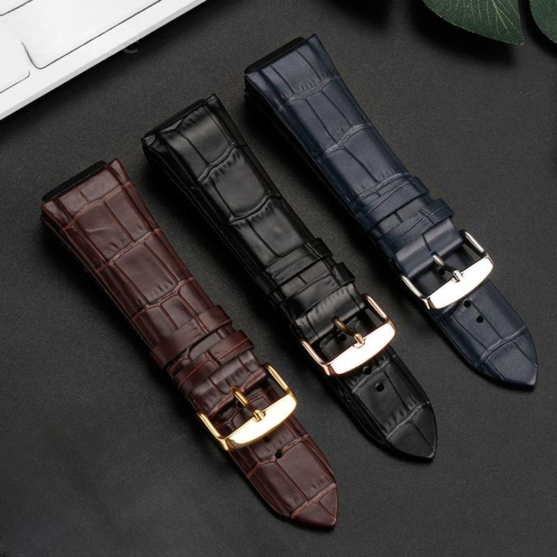 Genuine Leather Watchband For GUESS W0040G3/0247G3/0040G7 Waterproof Strap 22mm