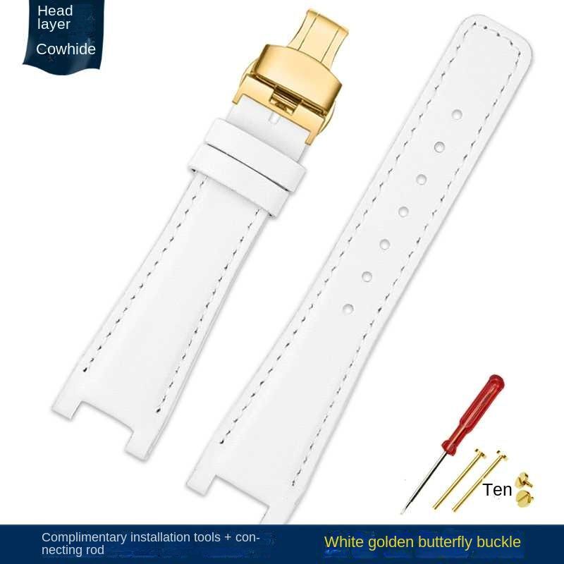 Genuine Leather Watchbands Fit For Gucci YA1332 YA1333 YA1335 Series Watch Strap
