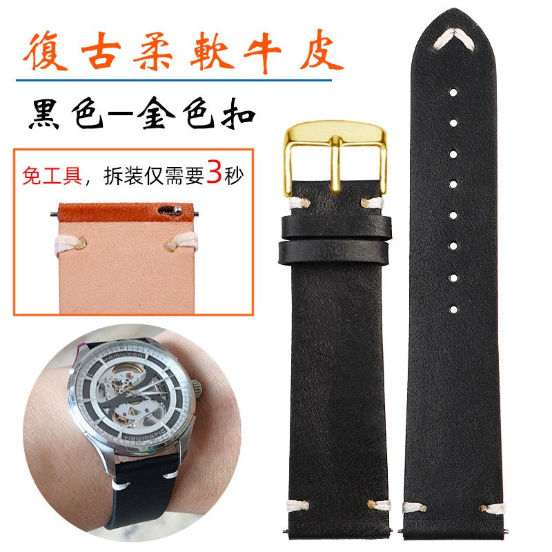 Genuine Leather Watchbands For Gucci YA126497 YA126451 Series Watch Strap 20mm
