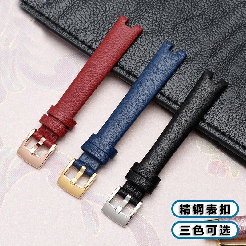 Leather Watch Strap For Gucci Ya141501 Ya141401 Series Notch Bracelet 12mm 14mm
