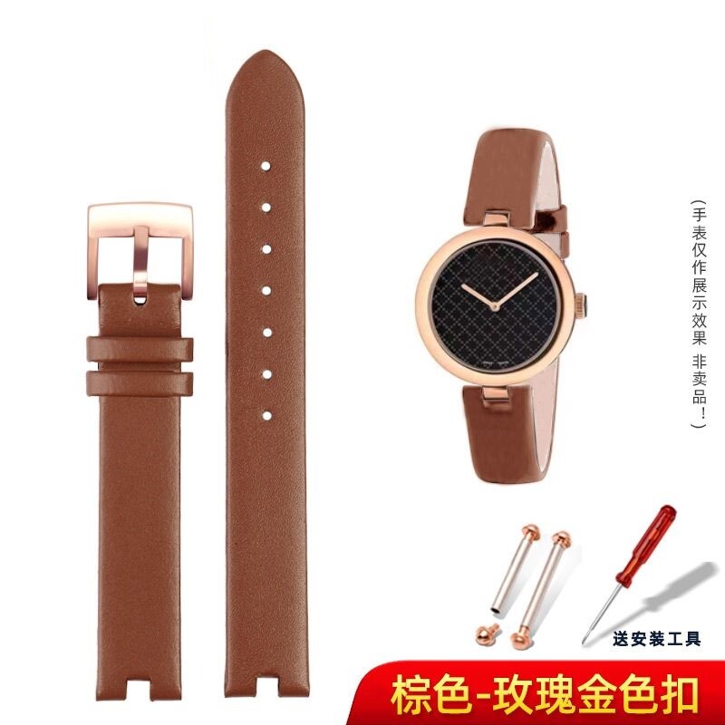 Genuine leather Watch Band Fit For Gucci YA141401 YA141404 YA141505 GC Series