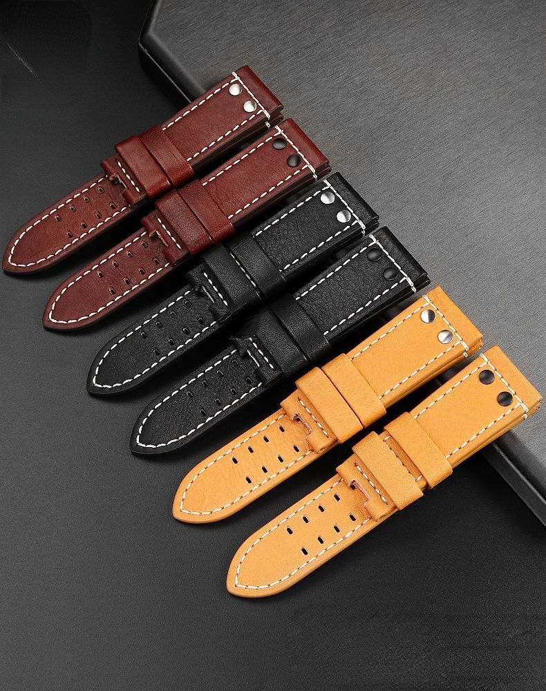 Genuine Leather Watchband Fit For Luminox 1879 1920 1921 1925 1927 Lei Mei Strap