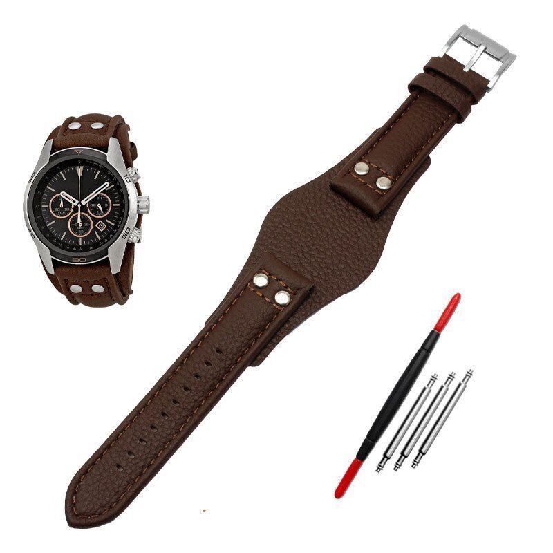 Genuine Leather Watchband Fit For Fossil CH2891 CH3051 CH2564 CH2565 Strap 22mm