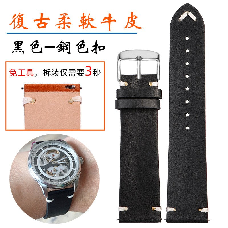 Genuine Leather Watchbands For Gucci YA126497 YA126451 Series Watch Strap 20mm
