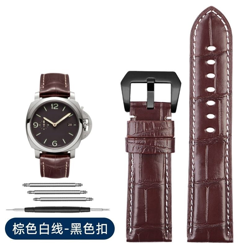 Leather Watch Strap Fit For Panerai1950 Series PAM00321 PAM01313 Men's Watchband