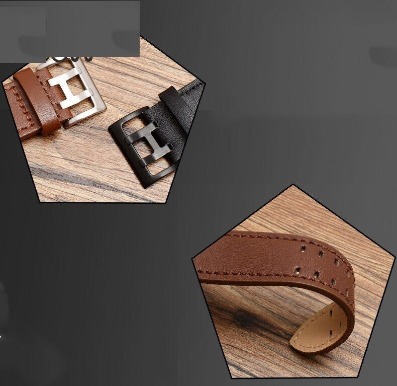 Genuine Leather Watch Strap Fit For Hamilton Khaki Aviation H77755533 H77616533