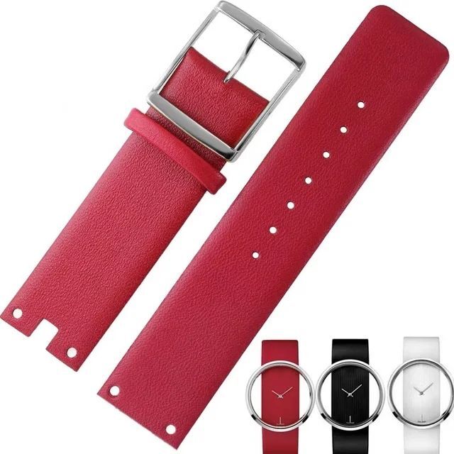 Leather Watchbands Fit For Calvin Klein CK K94231 K9423101 Series Watch Strap
