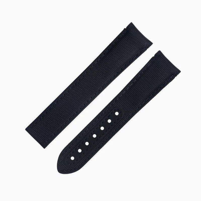 Nylon Leather Watch Strap For Omega Seamaster Planet Ocean 19-22mm Canvas Band