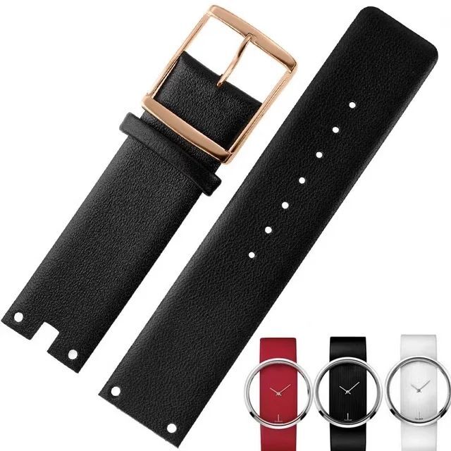 Leather Watchbands Fit For Calvin Klein CK K94231 K9423101 Series Watch Strap