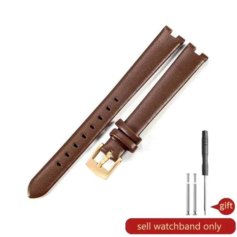 Leather Watchbands For GC Gucci YA1414 YA1415 Elastic Comfortable Concave Strap