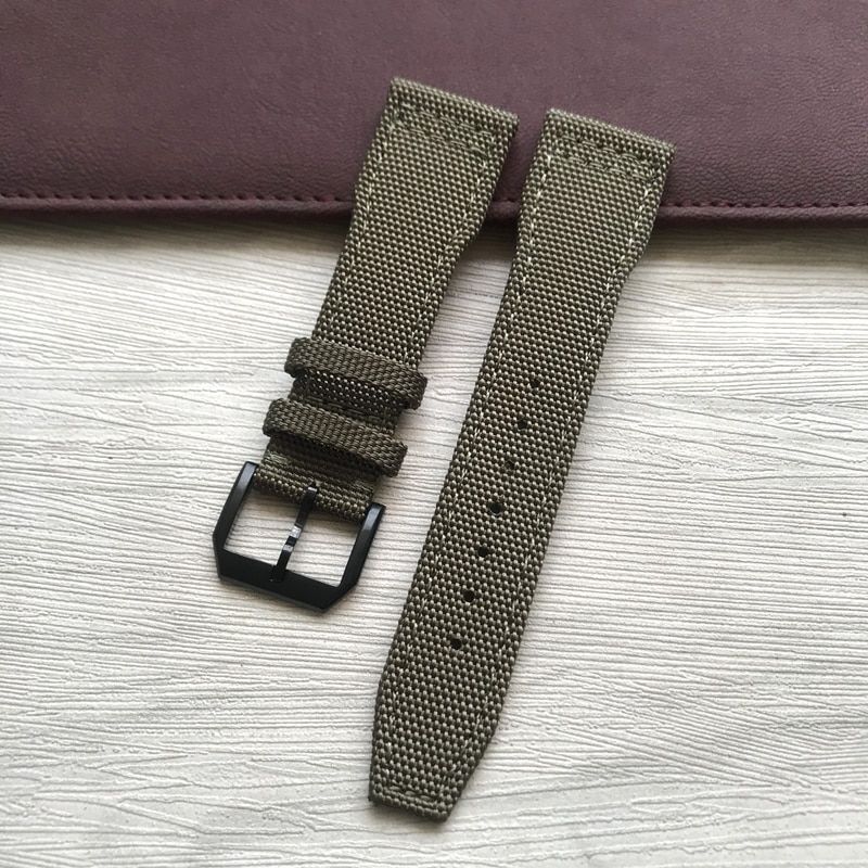 Nylon Fabric Watchband For IWC Big Pilot Mark 18 21mm 22mm Watch Strap Bracelet