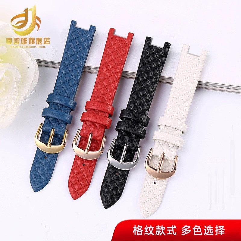 Genuine Leather Watchbands Fit for VSPCD2217 VSP490118 VAN050016 Watch Strap