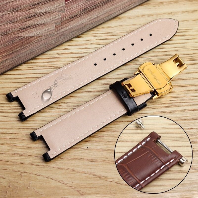 Genuine Leather Watch Strap Fit For GC 22x13mm 20x11mm Notched Wristwatches Band