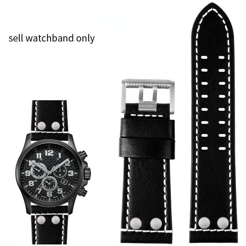 Genuine Leather Watchband Fit For Luminox 1879 1920 1921 1925 1927 Lei Mei Strap