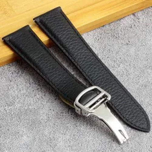 Genuine Leather Watch Strap Fit For Cartier SANTOS Tank Solo 16mm 18mm 20mm 23mm