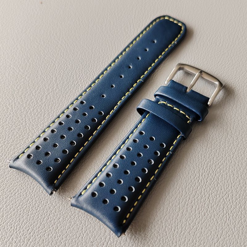 Genuine Leather Watch Band Fit For Citizen Blue Angel AT8020-54L/8020-03L/JY8078
