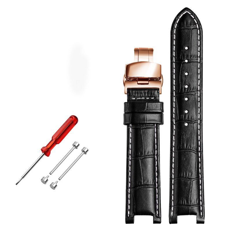 Genuine Leather Watch Strap Fit For GC 22x13mm 20x11mm Notched Wristwatches Band