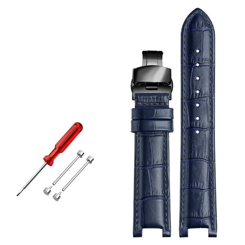 Genuine Leather Watch Strap Fit For GC 22x13mm 20x11mm Notched Wristwatches Band