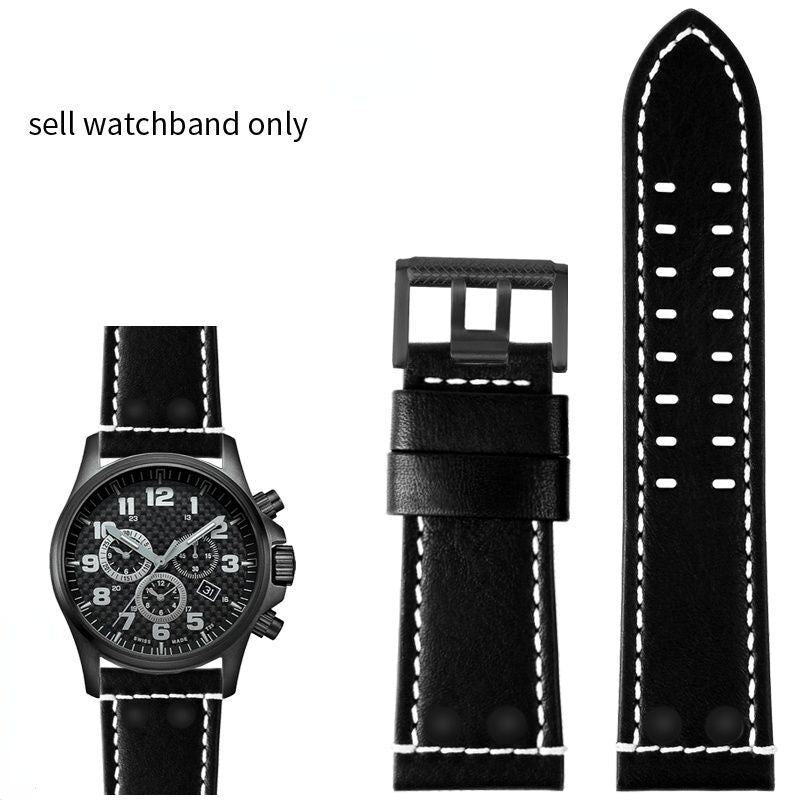 Genuine Leather Watchband Fit For Luminox 1879 1920 1921 1925 1927 Lei Mei Strap