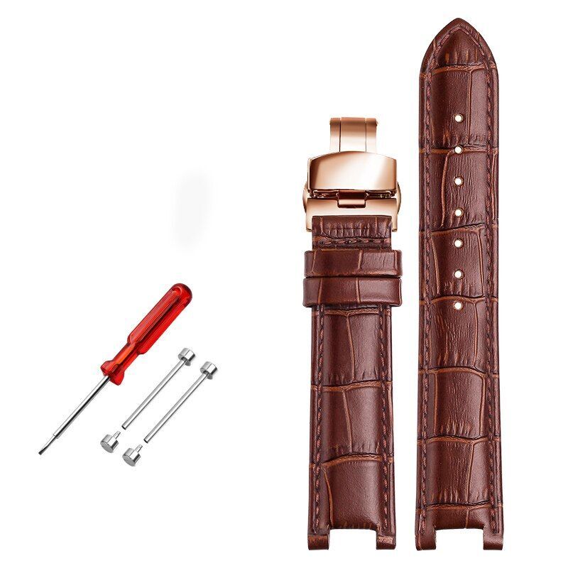 Genuine Leather Watch Strap Fit For GC 22x13mm 20x11mm Notched Wristwatches Band