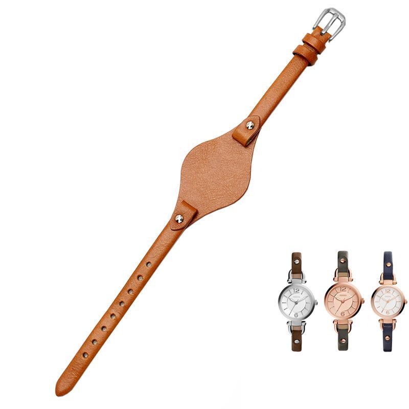Genuine Leather Watchband Fit For Fossil ES3077 ES2830 ES3262 ES3060 Watch Strap