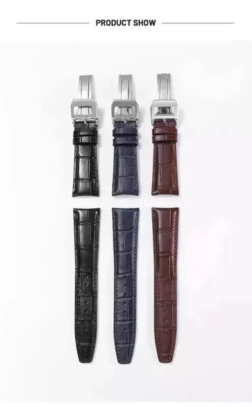 Genuine Leather Watch Strap for IWC Pilot Portuguese Portofino 20mm 22mm Band