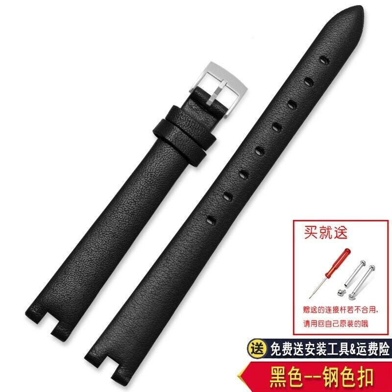 Leather Watch Strap For Gucci Ya141501 Ya141401 Series Notch Bracelet 12mm 14mm