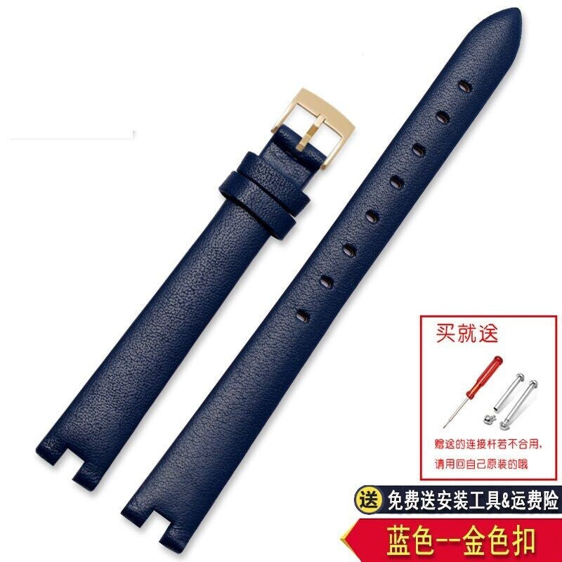 Leather Watch Strap For Gucci Ya141501 Ya141401 Series Notch Bracelet 12mm 14mm