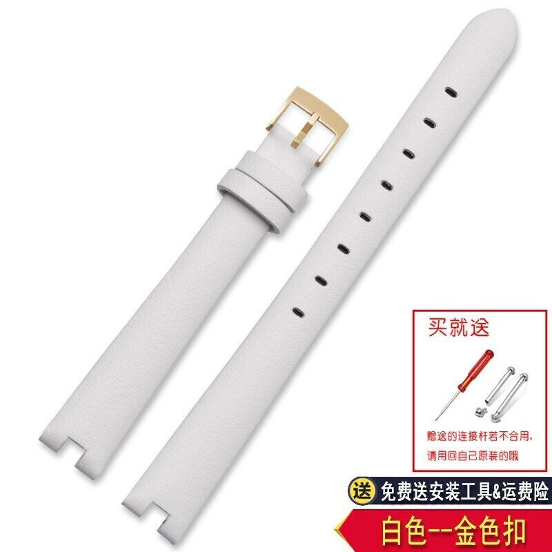 Leather Watch Strap For Gucci Ya141501 Ya141401 Series Notch Bracelet 12mm 14mm
